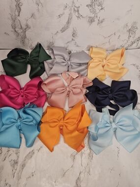 Babt Girl Big Bow Headband Set